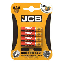 JCB AAA ZINC BATTERIES - PACK OF 4 (10)