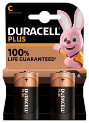 DURACELL SIZE C PLUS POWER +100%  - 2 PACK (10)