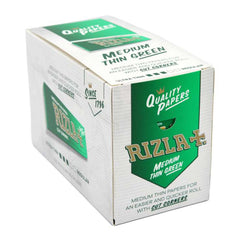 RIZLA MEDIUM THIN GREEN CUT CORNERS (100)