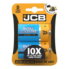 JCB SIZE D ULTRA ALKALINE BATTERIES - PACK OF 2 (10)