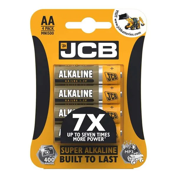 JCB AA SUPER ALKALINE BATTERIES - PACK OF 4 (10)