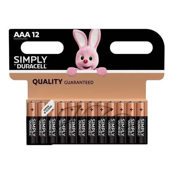 DURACELL SIMPLY AAA - 12 PACK (12)