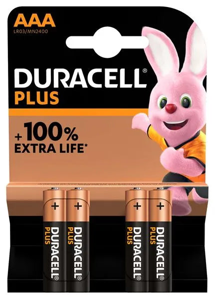 DURACELL AAA PLUS POWER +100%  - 4 PACK (10)