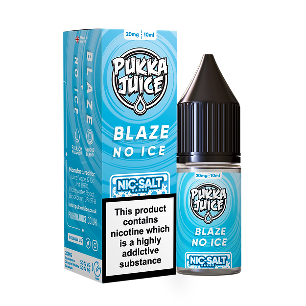 PUKKA JUICE 10ML NIC SALT BLAZE NO ICE (10)