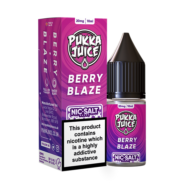 PUKKA JUICE 10ML NIC SALT BERRY BLAZE (10)