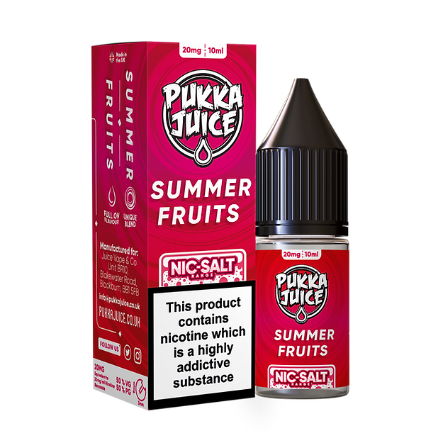 PUKKA JUICE 10ML NIC SALT SUMMER FRUITS (10)