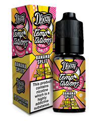 DOOZY TEMPTATIONS 10ML NIC SALTS BANANA SPLIT (10)