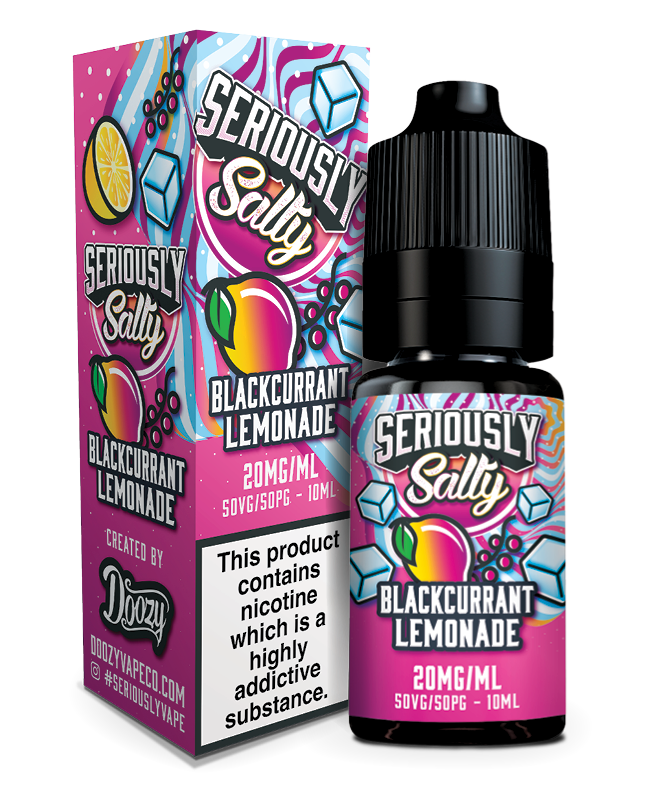 SERIOUSLY SALTY 10ML NIC SALTS BLACKCURRANT LEMONADE (10)