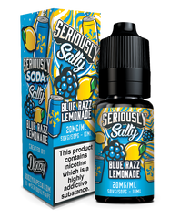 SERIOUSLY SODA 10ML NIC SALTS BLUE RAZZ LEMONADE (10)