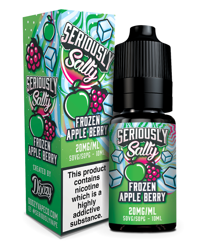 SERIOUSLY SALTY 10ML NIC SALTS FROZEN APPLE BERRY (10)