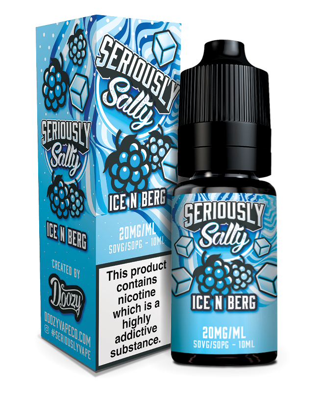 SERIOUSLY SALTY 10ML NIC SALTS ICE N BERG (10)