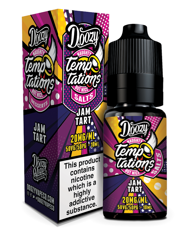 DOOZY TEMPTATIONS 10ML NIC SALTS JAM TART (10)