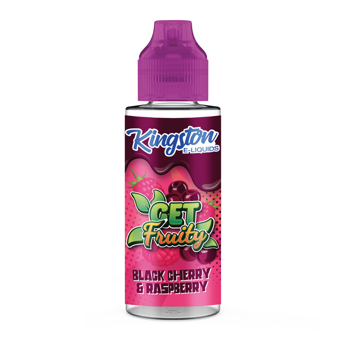 KINGSTON GET FRUITY 100ML SHORTFILL BLACK CHERRY & RASPBERRY