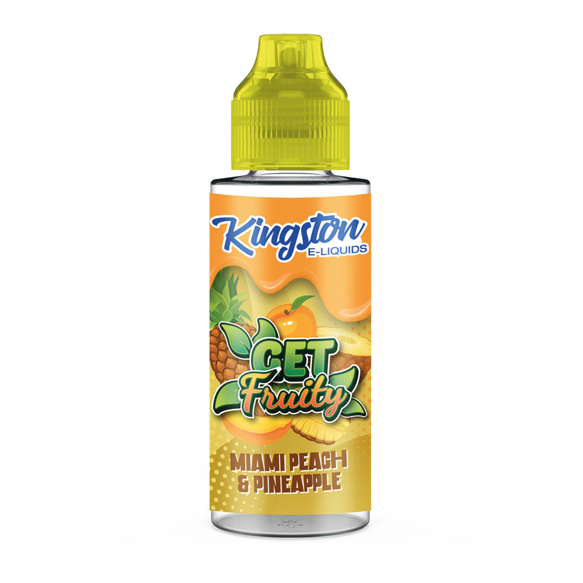 KINGSTON GET FRUITY 100ML SHORTFILL MIAMI PEACH & PINEAPPLE