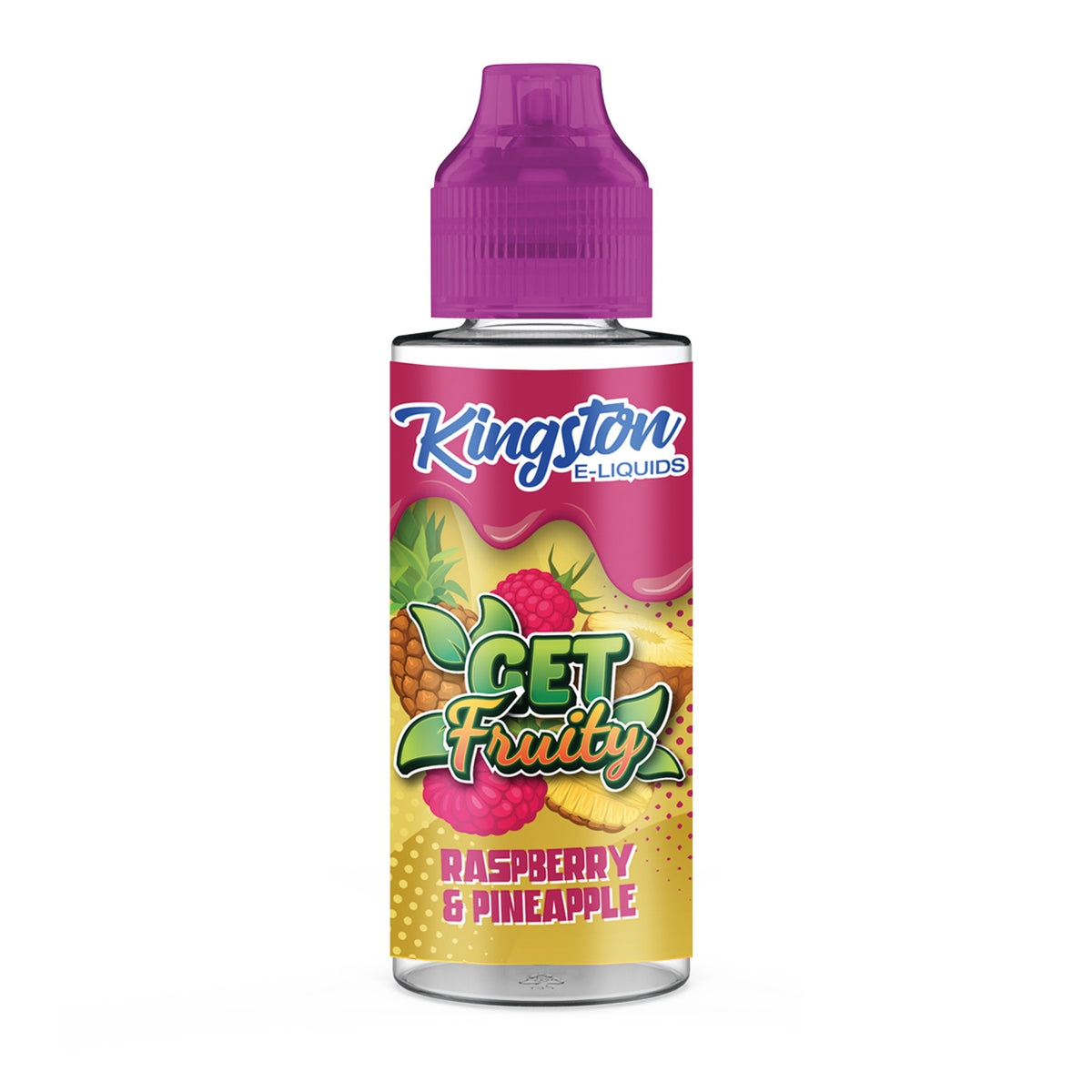 KINGSTON GET FRUITY 100ML SHORTFILL RASPBERRY & PINEAPPLE