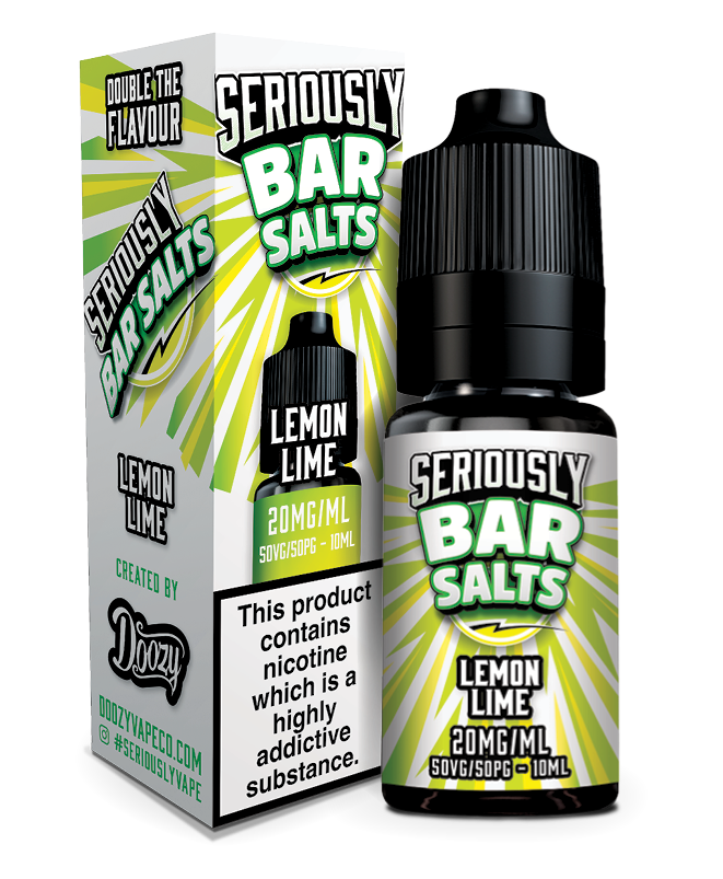 SERIOUSLY BAR SALTS 10ML LEMON LIME (10)