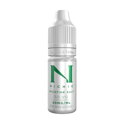 NIC NIC SALT SHOT 10ML 20MG 50 VG BOX OF 120
