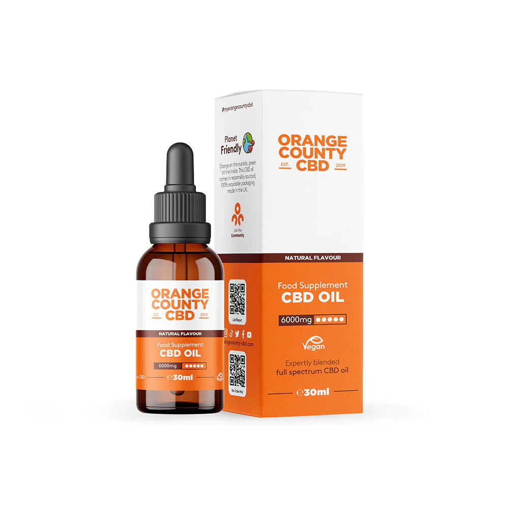 6000mg CBD OIL (30ml) NATURAL