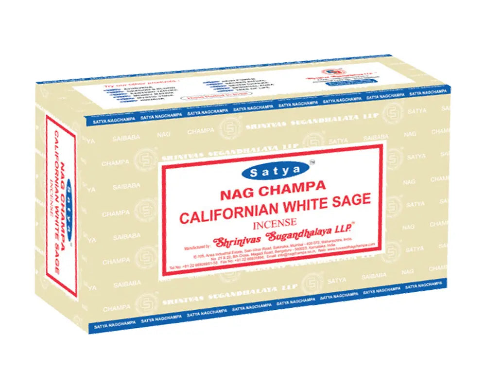 SATYA CALIFORNIAN WHITE SAGE 15G – 12PK