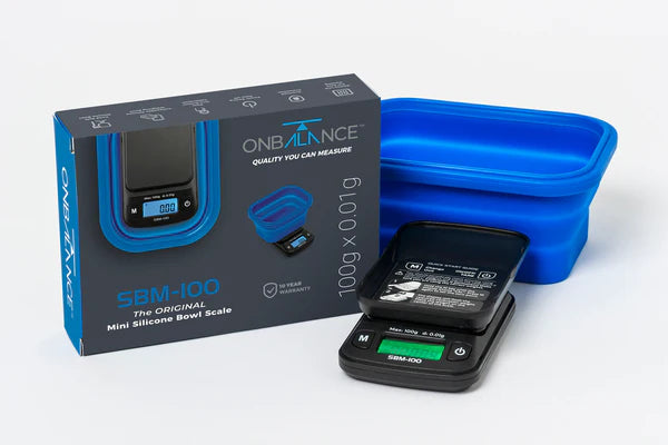 ON BALANCE SILICONE BOWL SCALE BLUE 100G X 0.01G