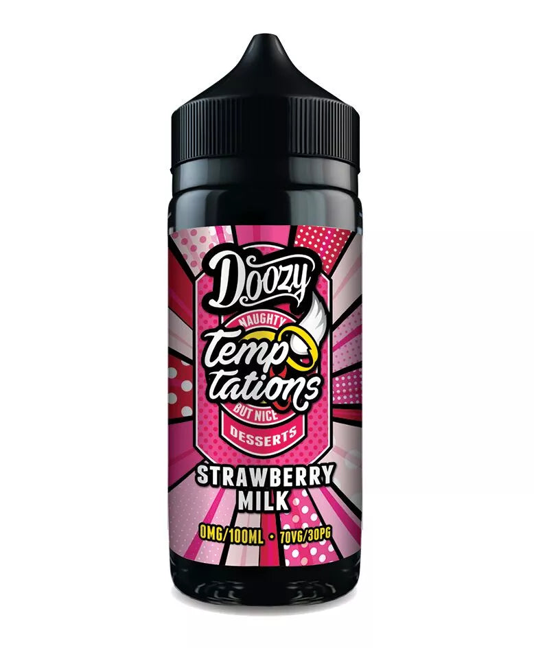 DOOZY TEMPTATIONS 100ML STRAWBERRY MILK