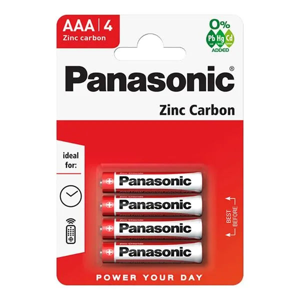 PANASONIC AAA ZINC - 4 PACK (12)