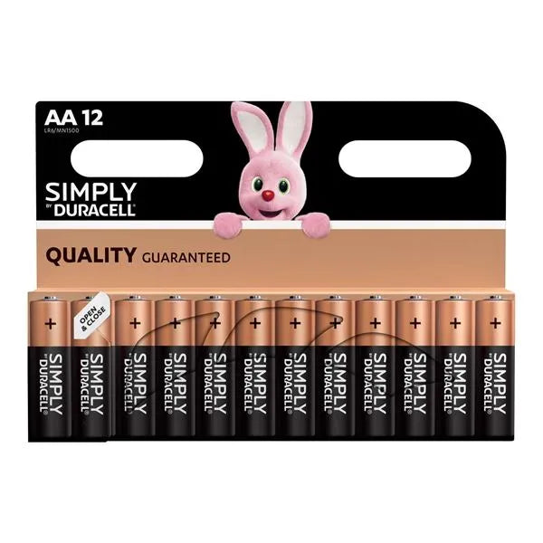 DURACELL SIMPLY AA - 12 PACK (12)