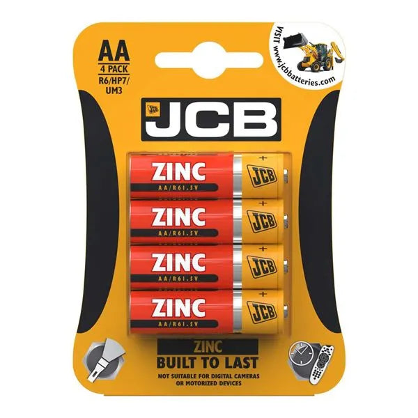 JCB AA ZINC BATTERIES - PACK OF 4 (10)