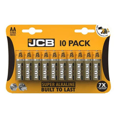 JCB AA SUPER ALKALINE BATTERIES - PACK OF 10 (10)