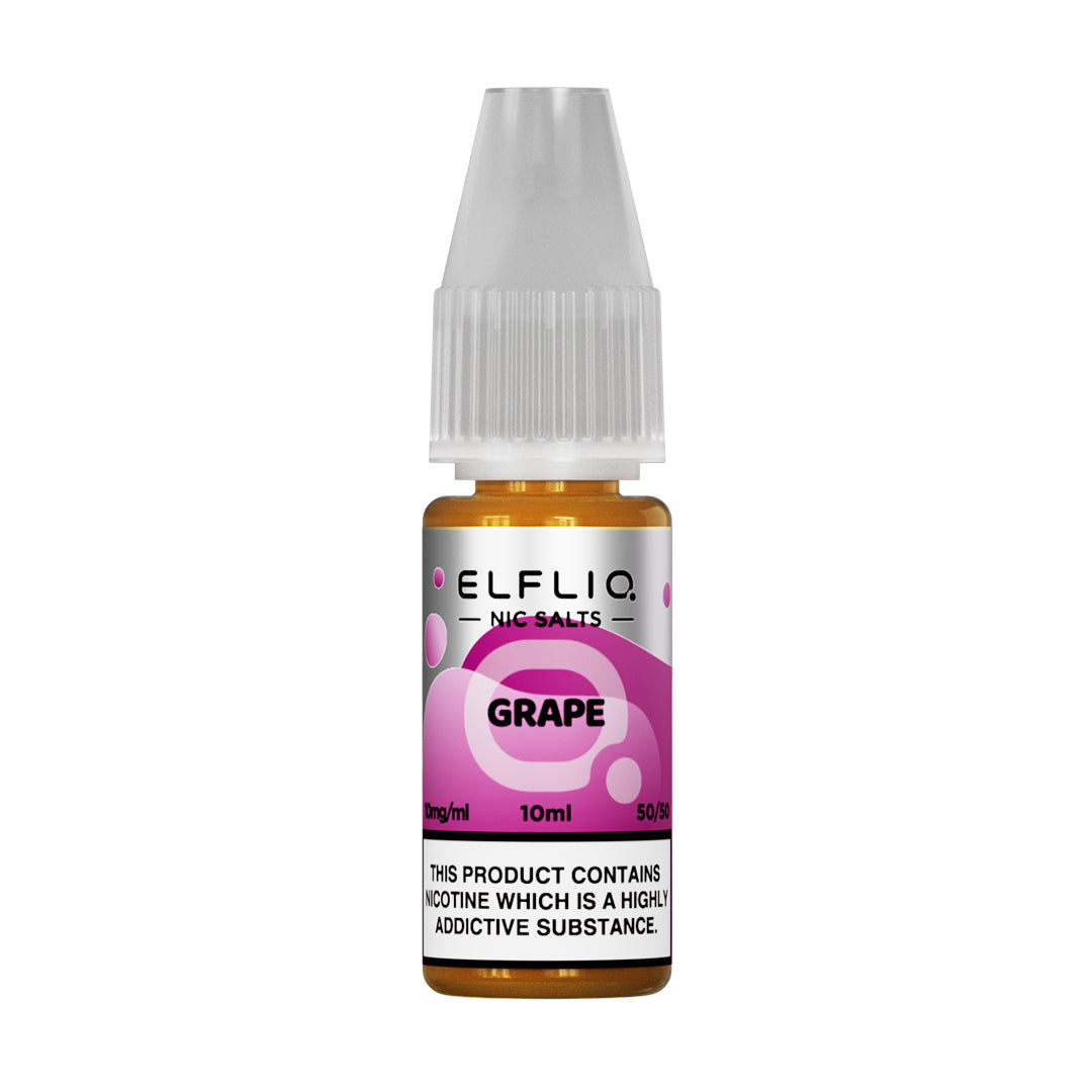 ELFLIQ NIC SALT 10ML GRAPE (10)