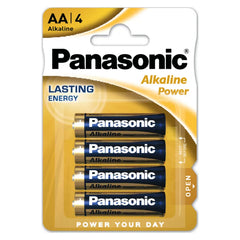 PANASONIC AA BRONZE ALKALINE POWER - 4 PACK (12)