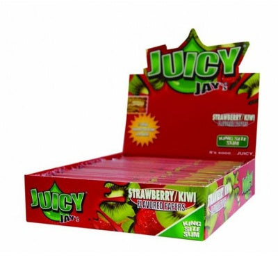 JUICY JAYS STRAWBERRY & KIWI KING SIZE SLIM (24)