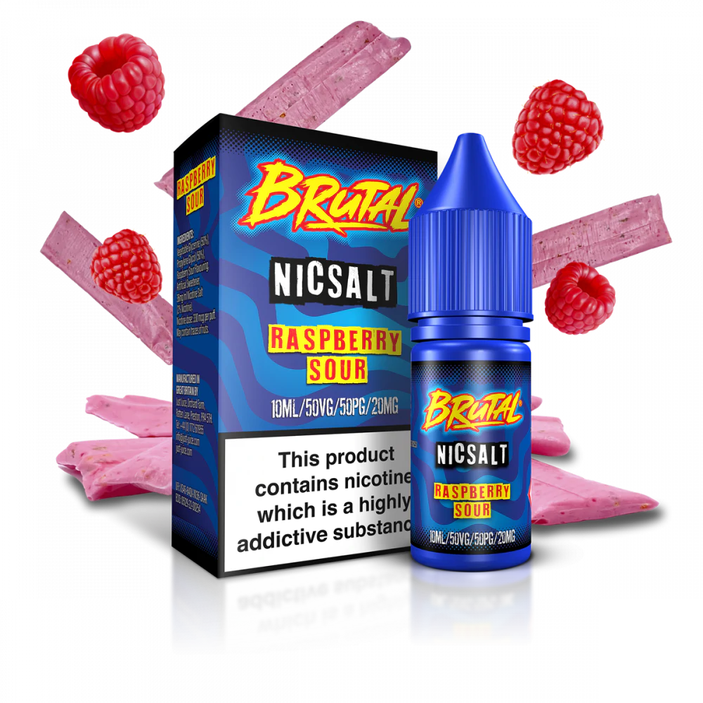 BRUTAL RASPBERRY SOUR 10ML NIC SALT (5)
