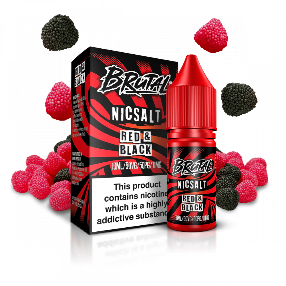 BRUTAL RED & BLACK 10ML NIC SALT (5)