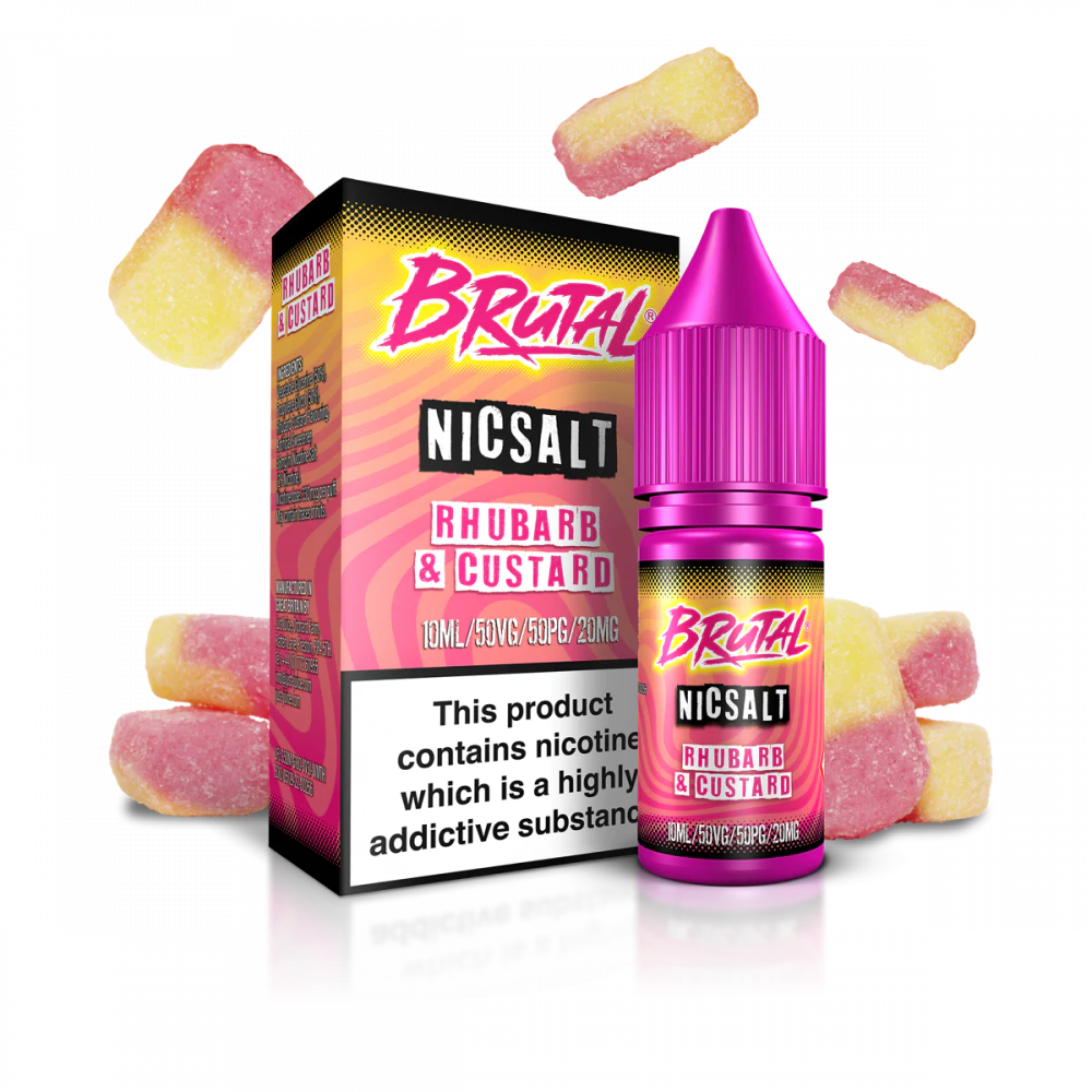 BRUTAL RHUBARB & CUSTARD 10ML NIC SALT (5)
