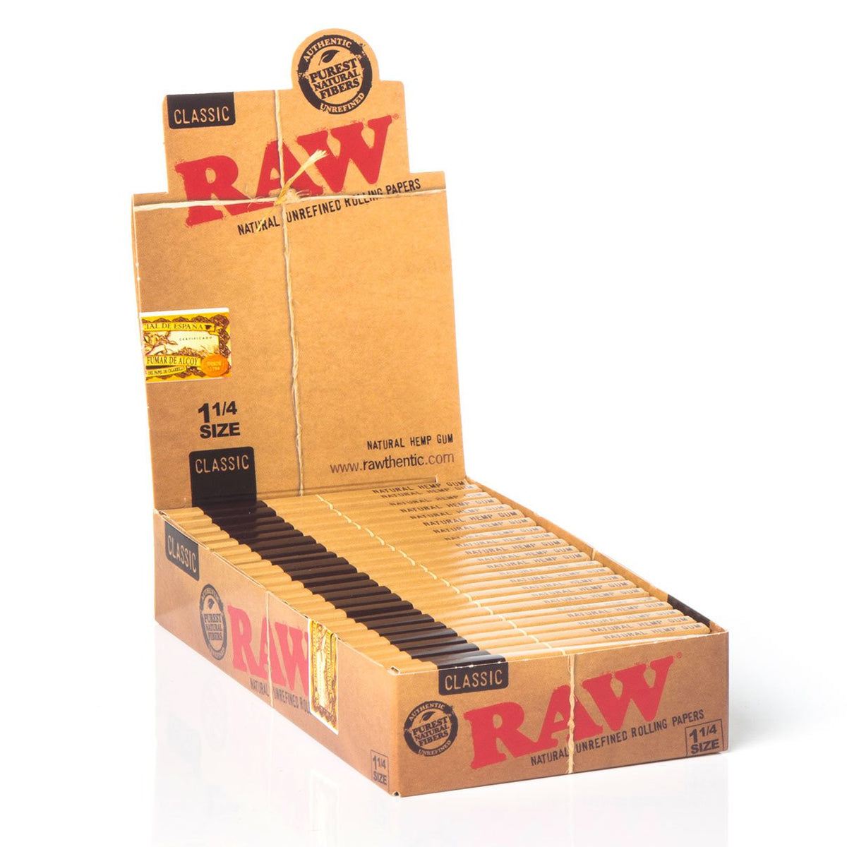 RAW CLASSIC 1¼ SIZE ROLLING PAPERS (24)