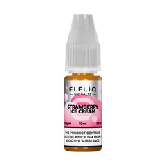 ELFLIQ NIC SALT 10ML STRAWBERRY ICE CREAM (10)